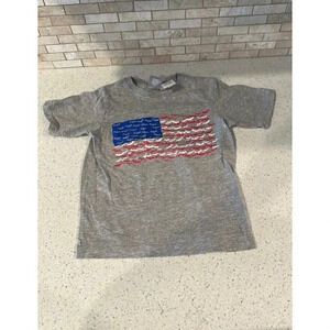 Kids Batman American flag shirt